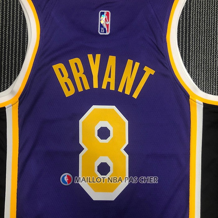 Maillot Los Angeles Lakers Kobe Bryant NO 8 Statement 2021-22 Volet